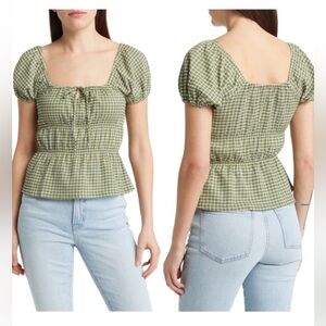Women’s Square Neck Tiered Top; Madewell